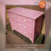 Indian Pink Chest Of Drawers