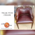 Teak Tub Chair with Hand Grip